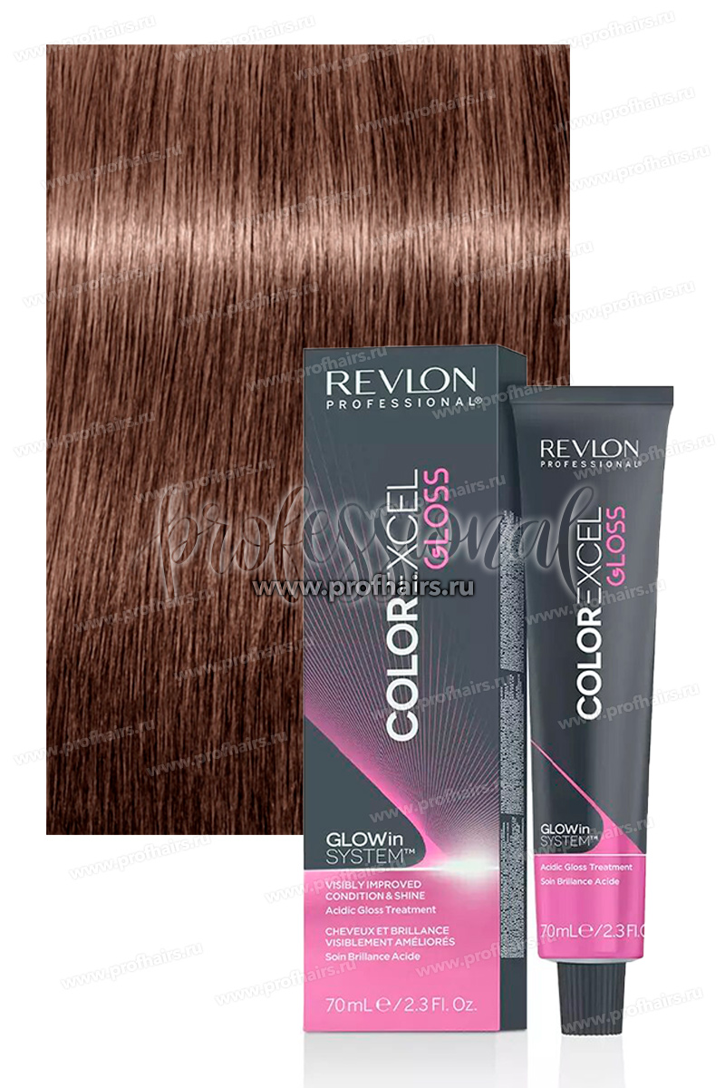 Revlon Color Excel Gloss 7.24 Кислотный краситель Мокко 70 мл.