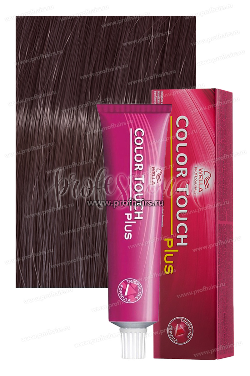 Wella Color Touch Plus 44/05 Гиацинт Оттеночная крем-краска покрытие седины 70%  60 мл.