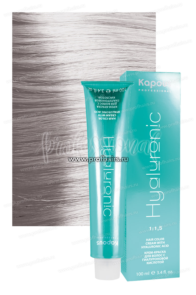 Kapous Hyaluronic Acid 9.012 Очень светлый блондин прозрачный табачный 100 мл