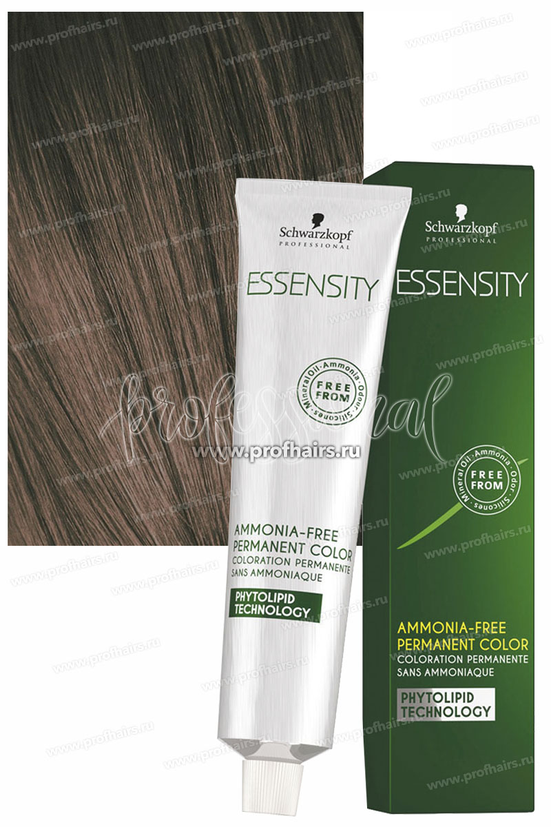 Schwarzkopf Essensity 6-62 Темный русый шоколадный пепельный Безаммиачный краситель 60 мл.