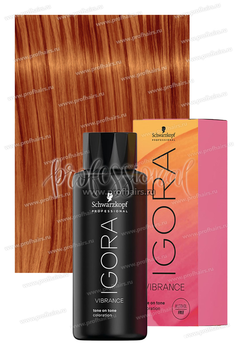Schwarzkopf Igora Vibrance 7-77 Средний русый медный экстра Безаммиачный краситель тон-в-тон 60 мл.