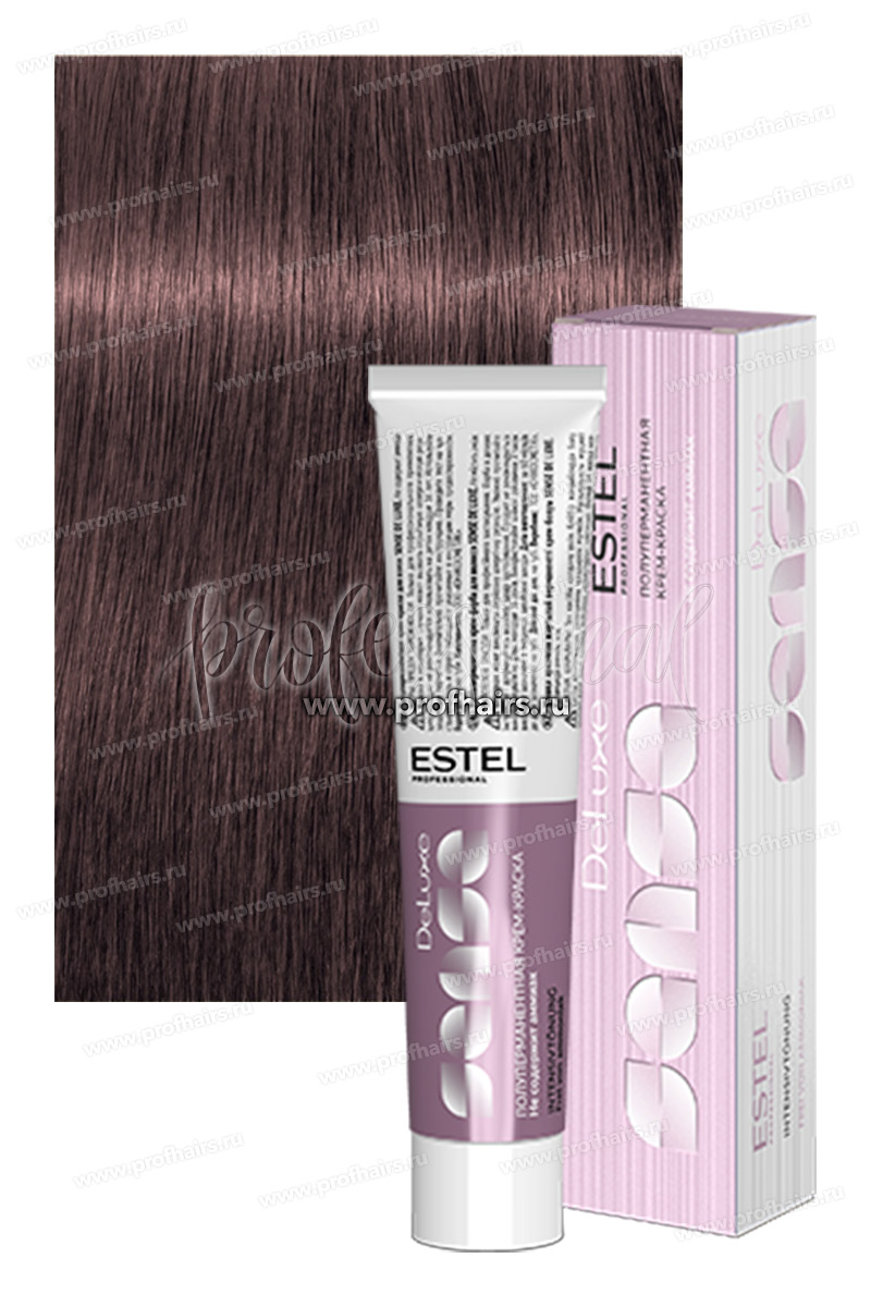 Estel Sense DeLuxe 7/76 Русый коричнево-фиолетовый Полуперманентная крем-краска 60 мл.