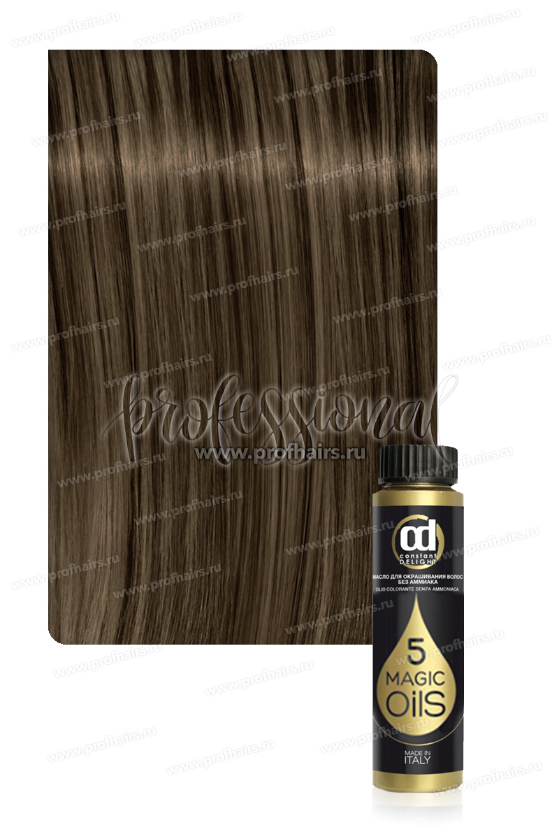 Constant Delight 5 Magic Oil Масло для окрашивания волос без аммиака 6/004 светло-каштановый натуральный тропический 50 мл.