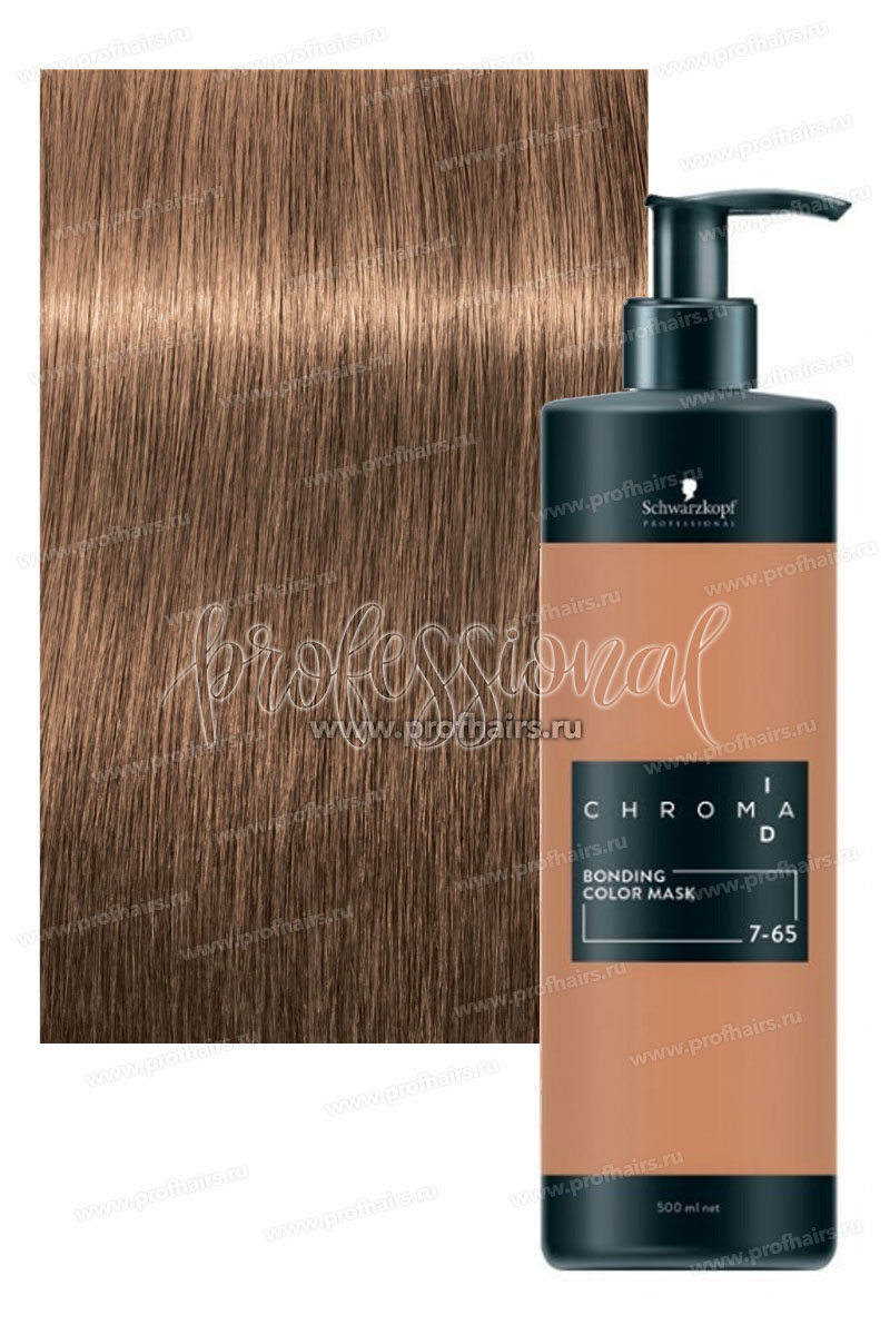 Schwarzkopf Chroma ID Тонирующая бондинг-маска 7-65 Средний русый шоколадно-золотистый 500 мл.