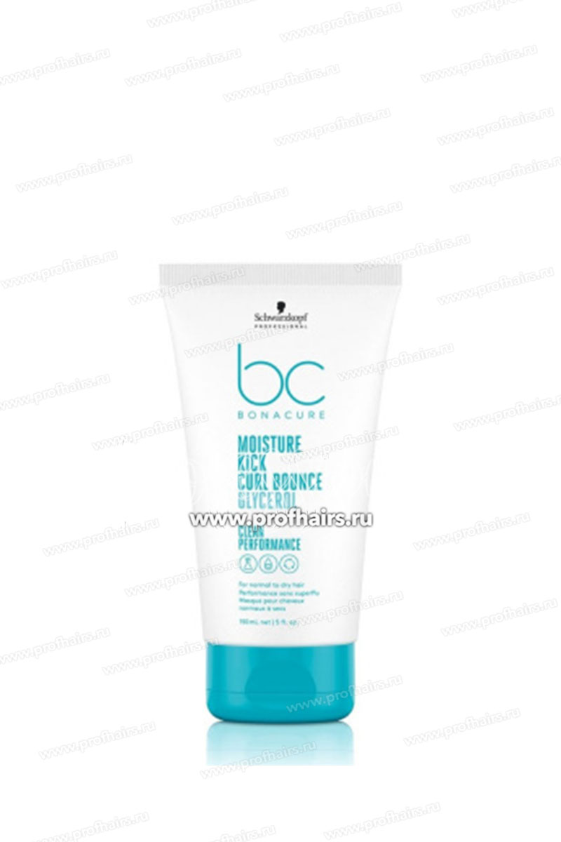 Schwarzkopf Bonacure Clean Performance Moisture Kick Glycerol Curl Bounce Лосьон для сухих и вьющихся волос 150 мл.