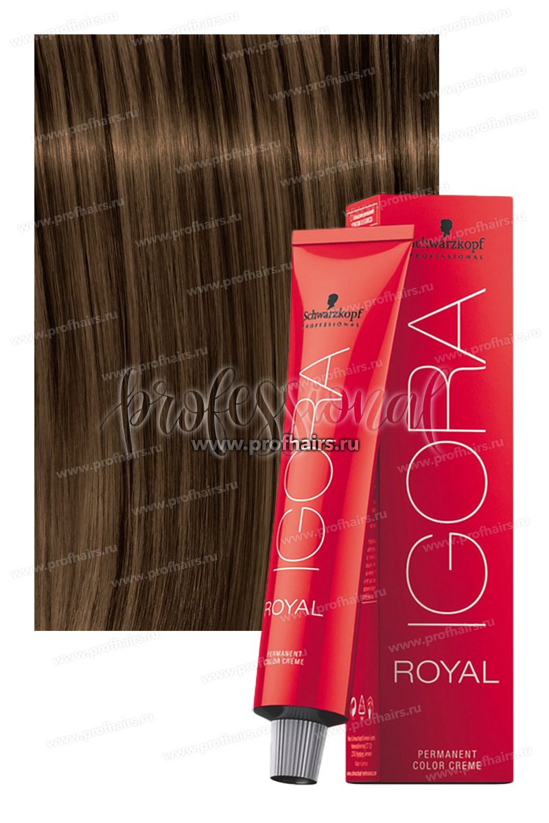 Schwarzkopf Igora Royal Nude Tones Краска для волос тон 6-46 Темный русый бежевый шоколадный 60 мл.