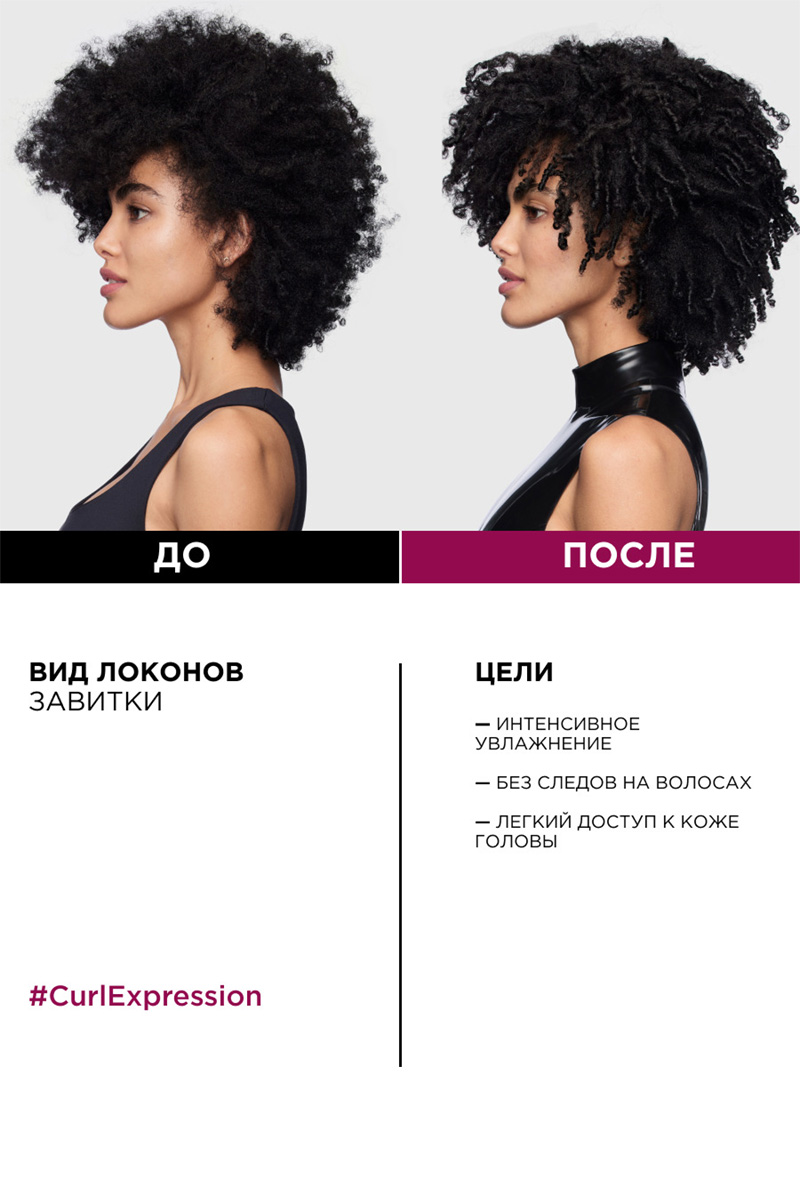 L'Oreal Curl Expression Шампунь интенсивного увлажнения для всех типов кудрявых волос 300 мл.