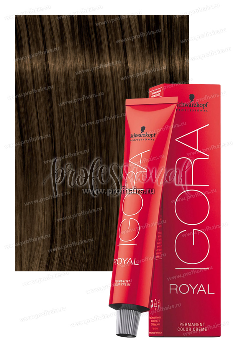 Schwarzkopf Igora Royal NEW 5-65 Краска для волос Светлый коричневый шоколадный золотистый 60 мл.