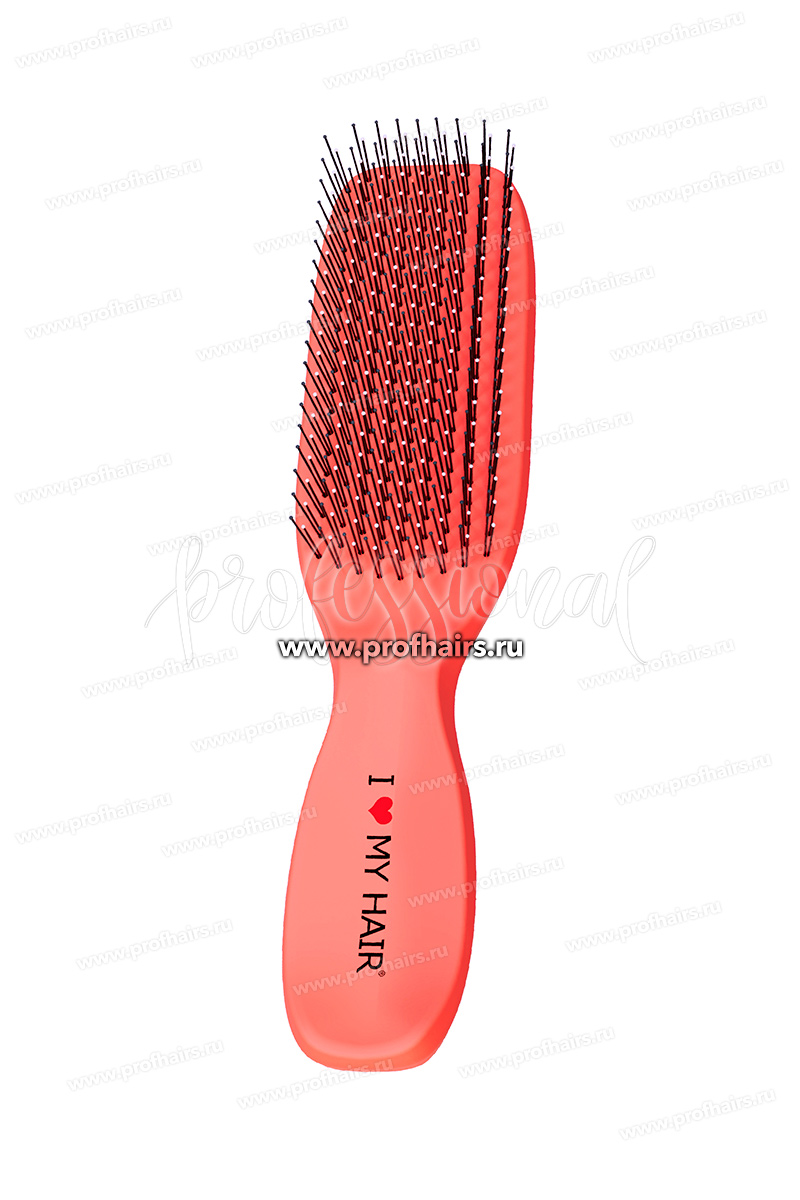 I LOVE MY HAIR Spider Classic Soft 1503S Щетка для расчесывания волос Коралловая матовая размер S