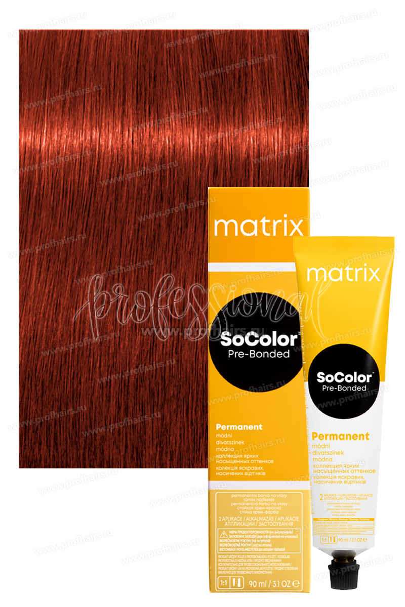 Matrix SoColor Pre-Bonded 6RC+ Темный блондин красно-медный 90 мл.