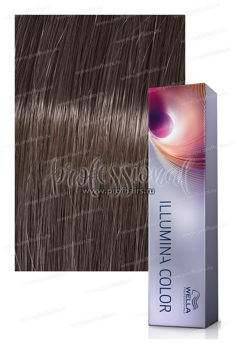 Wella Illumina Color 5/81 Светлый коричневый жемчужно-пепельный Стойкая краска для волос 60 мл.