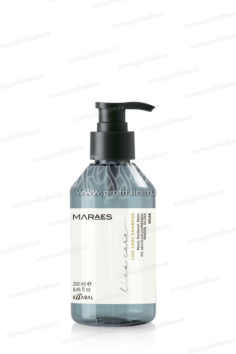 Kaaral Maraes Liss Care Разглаживающий шампунь для прямых и непослушных волос 250 мл.