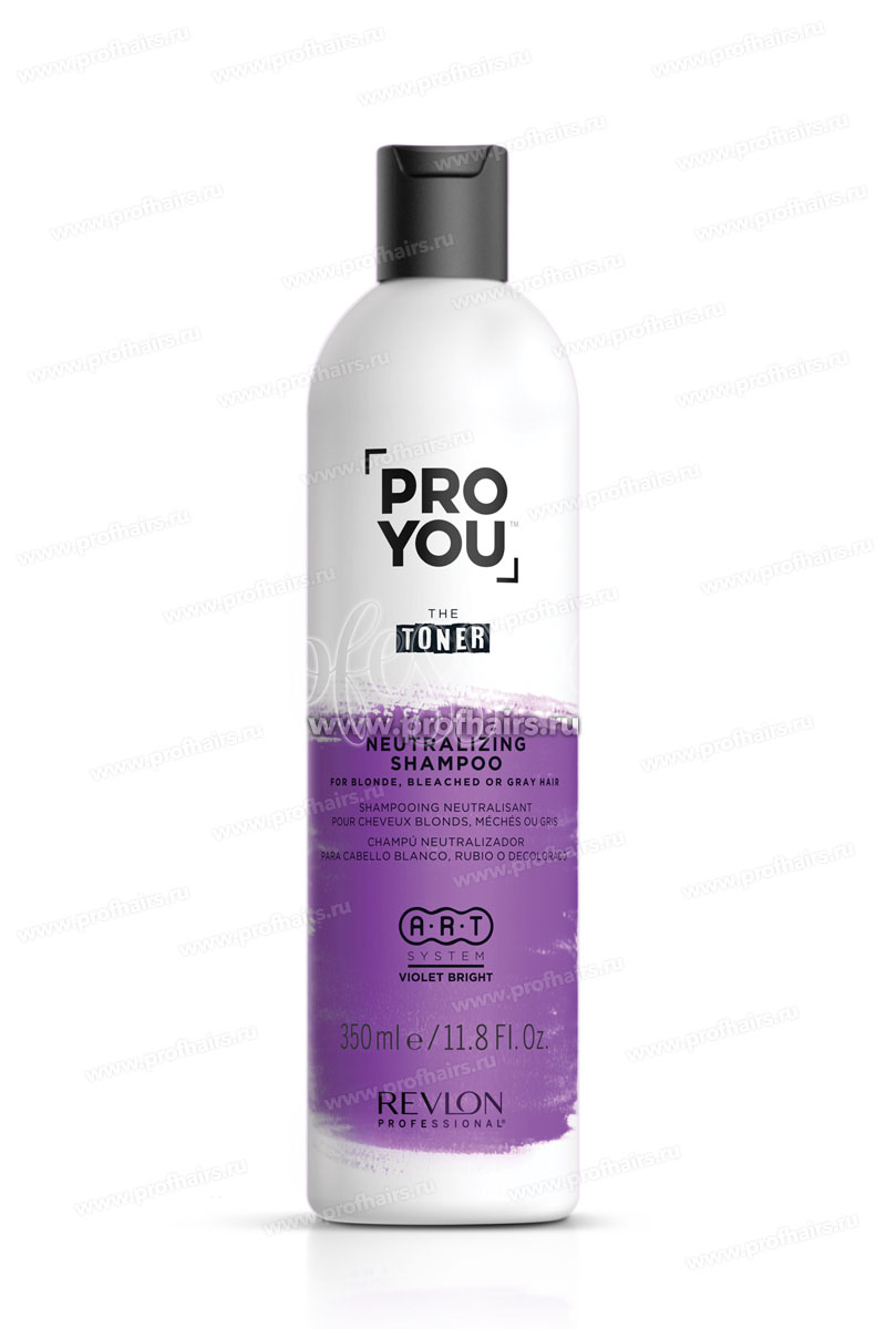 Revlon ProYou Toner Neutralizing Shampoo Нейтрализующий шампунь для светлых, обесцвеченных и седых волос 350 мл.