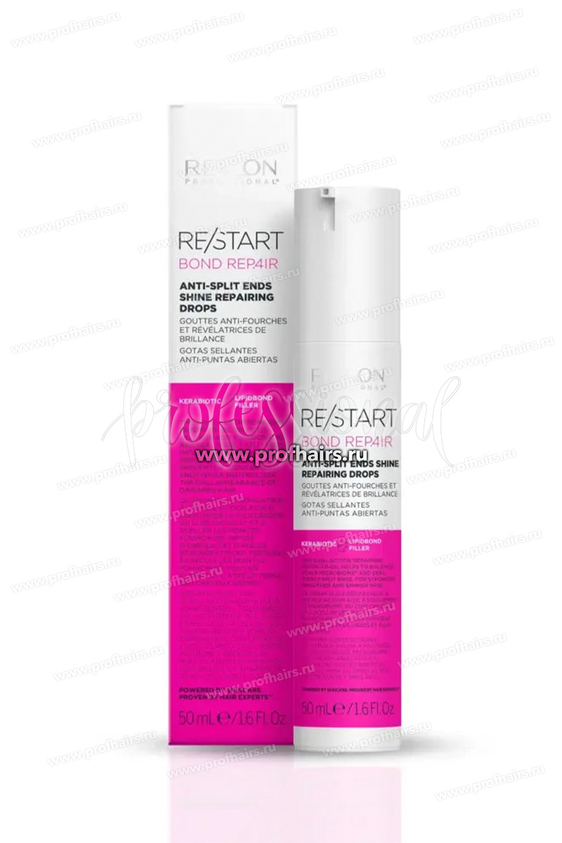 Revlon ReStart Bond Repair Anti-Split Ends Shine Repairing Drops Капли для восстановления секущихся волос 50 мл.