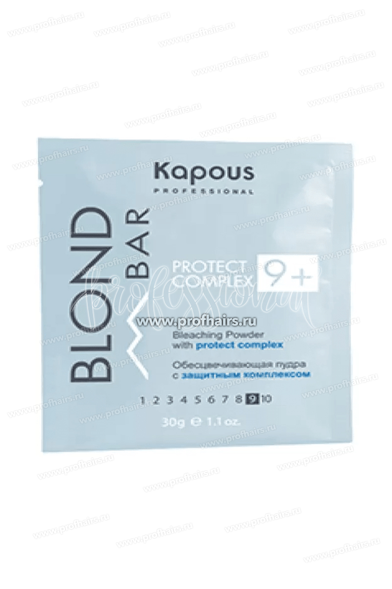 Kapous Blond Bar Обесцвечивающая пудра с защитным комплексом 9+ 30 г.