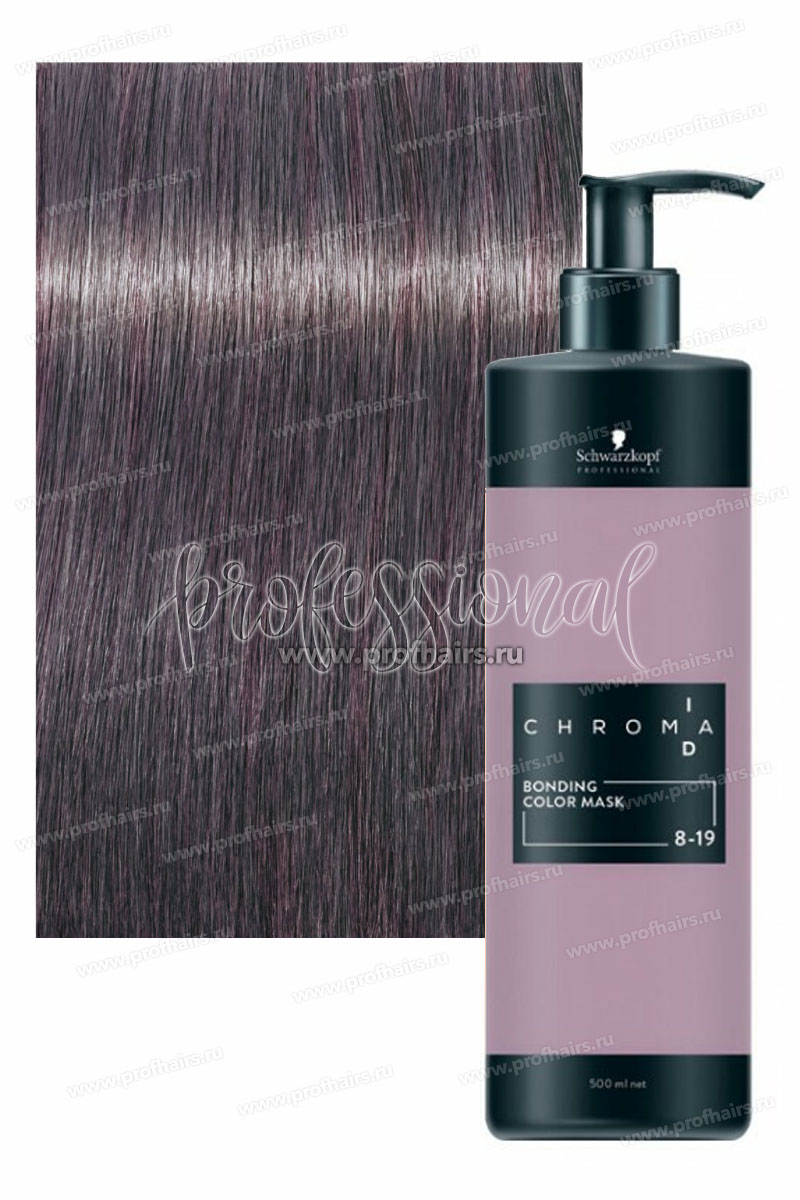 Schwarzkopf Chroma ID Тонирующая бондинг-маска 8-19 Светлый русый сандрэ фиолетовый 500 мл.