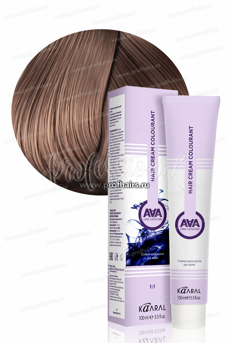 Kaaral AAA Стойкая краска для волос 8.25 Светлый перламутрово-розовый блондин 100 мл.