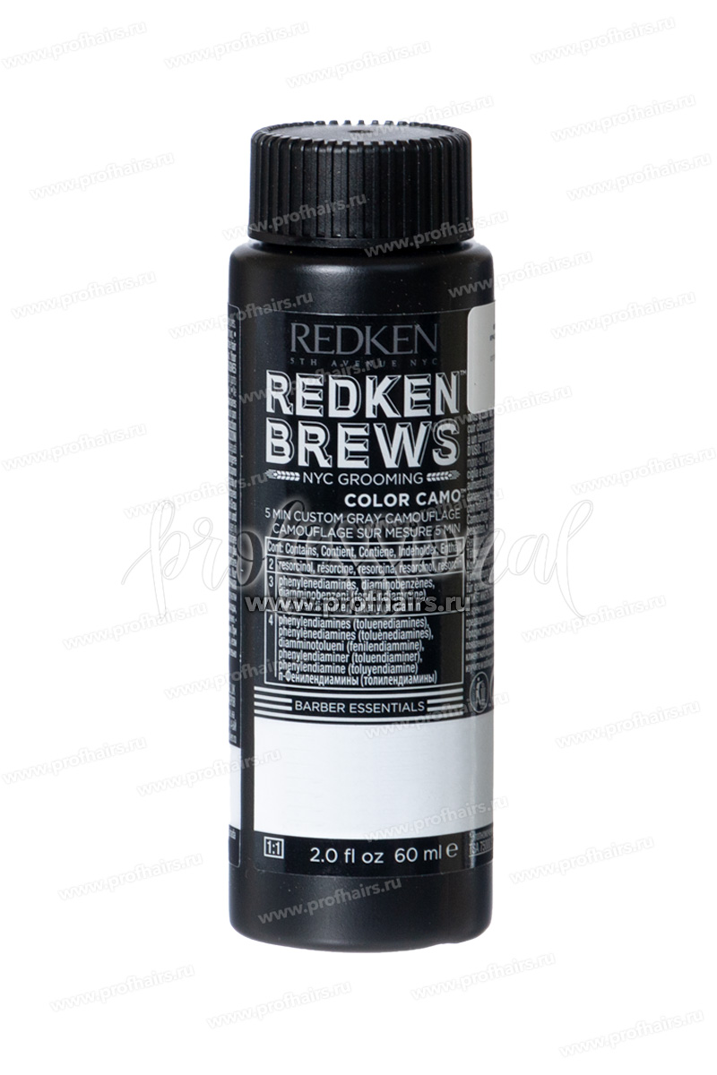 Redken Brews Color Camo 1NA Dark Ash Темный пепельный 60 мл.