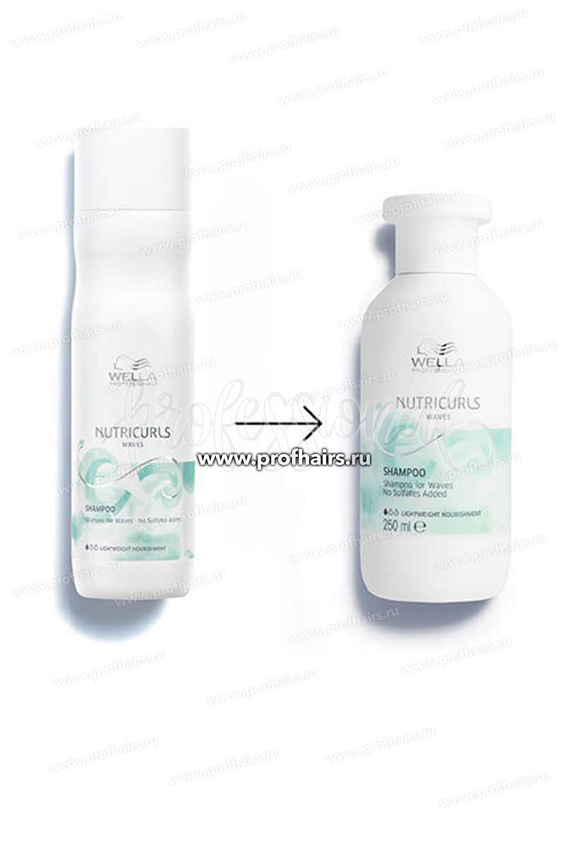 Wella NutriCurls Curls Shampoo Мицеллярный шампунь для кудрявых волос 250 мл.