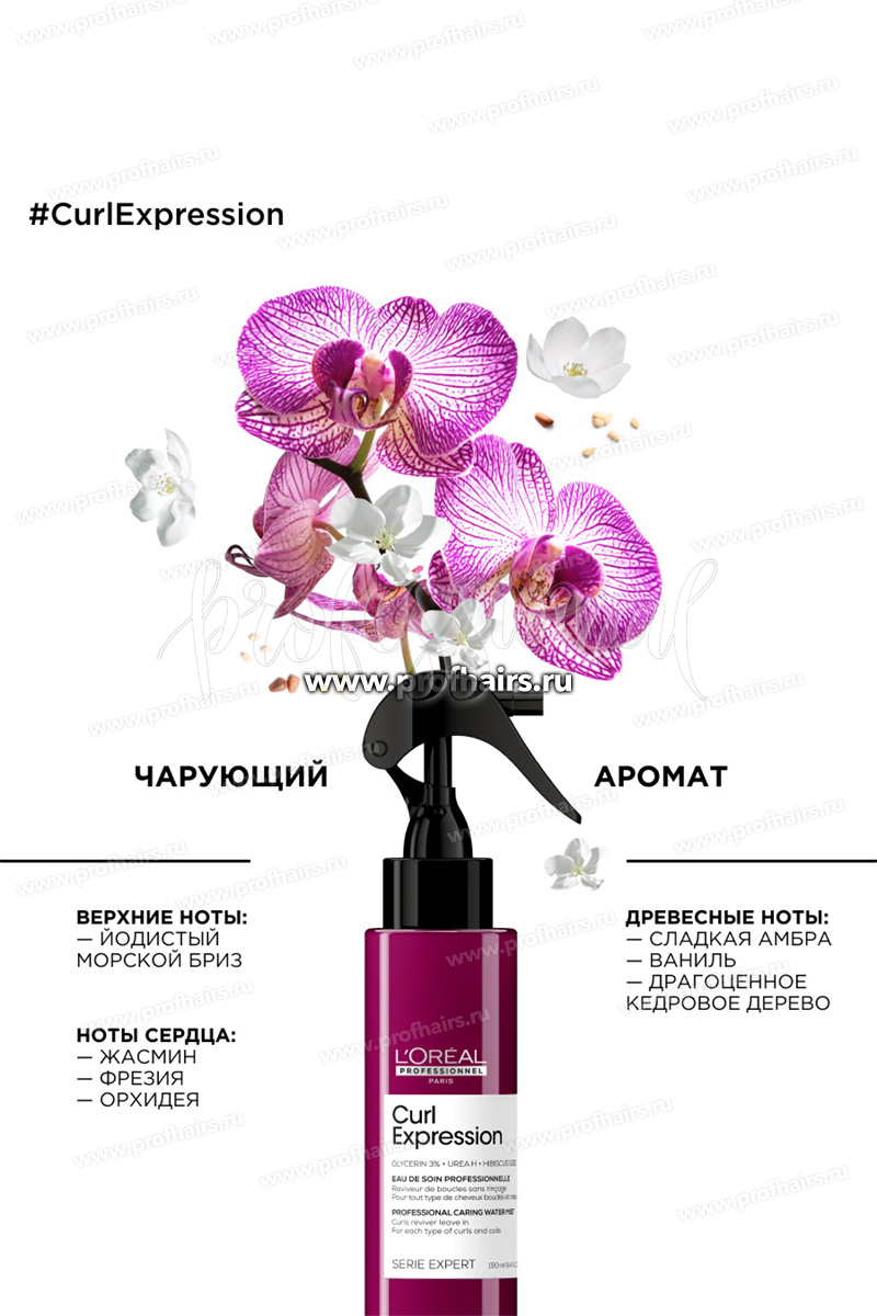 L'Oreal Curl Expression Спрей-дымка для рефреша и восстановления кудрей кудрявых волос с эффектом антифриз 190 мл.