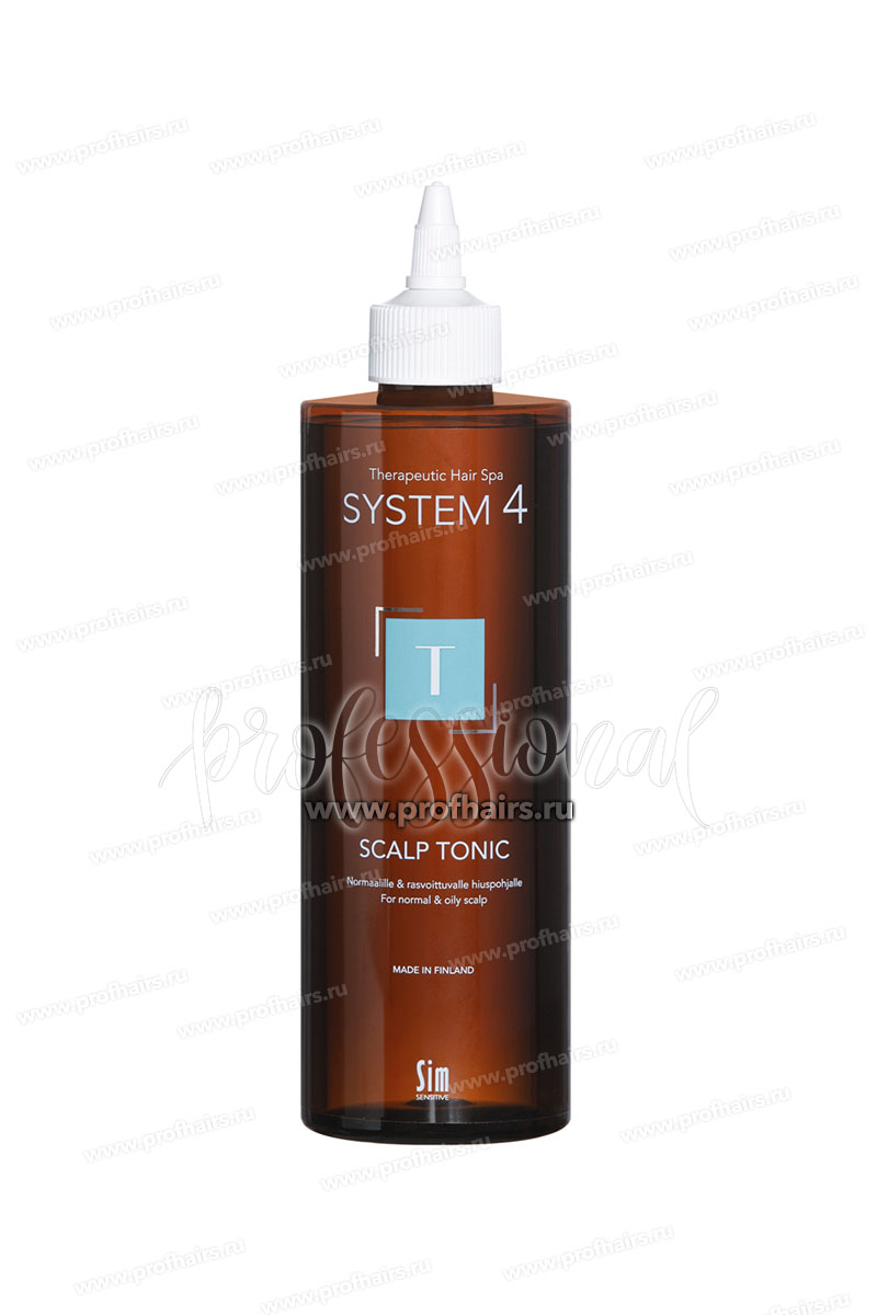 System 4 Scalp Tonic Терапевтический тоник Т для улучшения кровообращения кожи головы и роста волос 500 мл.