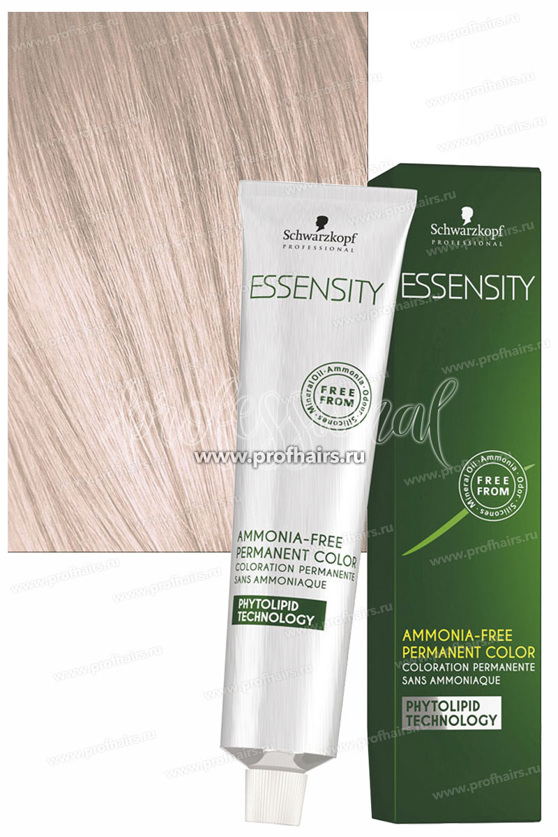 Schwarzkopf Essensity 10-19 Экстра-светлый блондин сандрэ фиолетовый Безаммиачный краситель 60 мл.