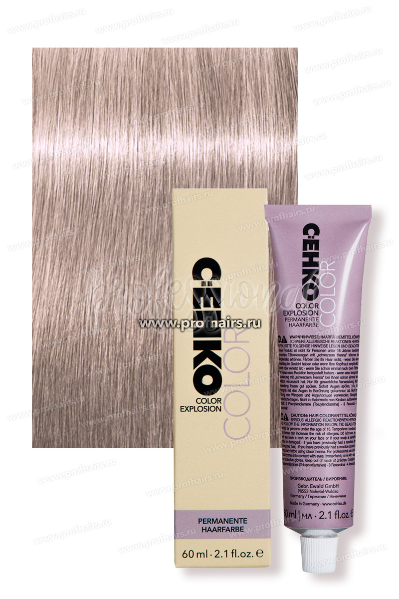 C:EHKO Color Explosion 10/80 Ультра-светлый фиолетовый блондин Крем-краска для волос 60 мл.