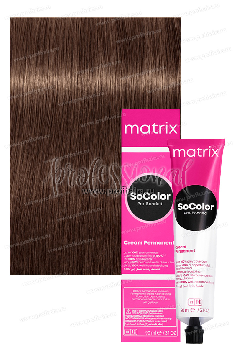 Matrix SoColor Pre-Bonded 7M/7.8 Блондин мокка 90 мл.