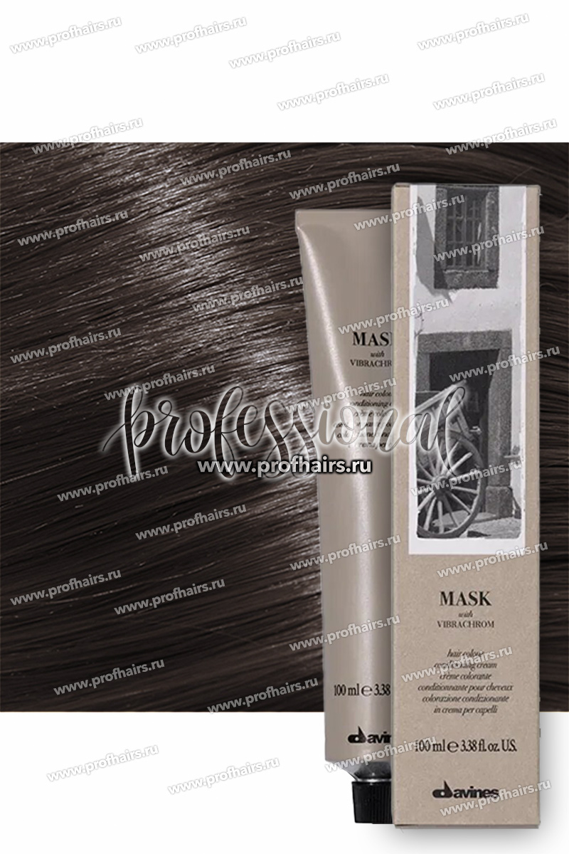 Davines Mask with Vibrachrom Перманентная крем-краска для волос 5,1 Светло-коричневый пепельный 100 мл.