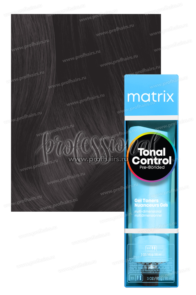 Matrix Tonal Control 4AA Гелевый тонер с кислым pH Шатен Глубокий пепельный 90 мл.