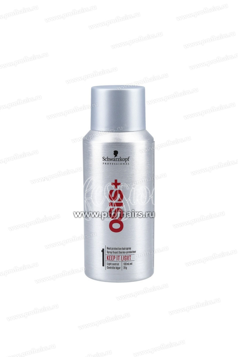 Schwarzkopf Osis+ Keep it Light Термозащитный Лак для волос 100 мл.