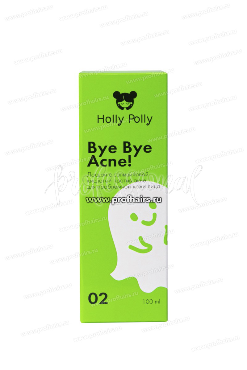 Holly Polly Bye Bye Acne! Лосьон с салициловой кислотой против акне для проблемной кожи лица 100 мл.