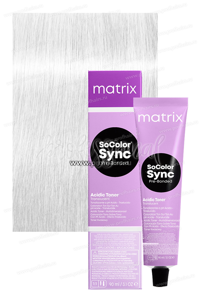 Matrix SoColor Sync Pre-Bonded Acidic Toner Clear Кислотный тонер Прозрачный 90 мл.